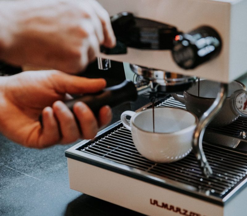 la marzocco linea micra making espresso