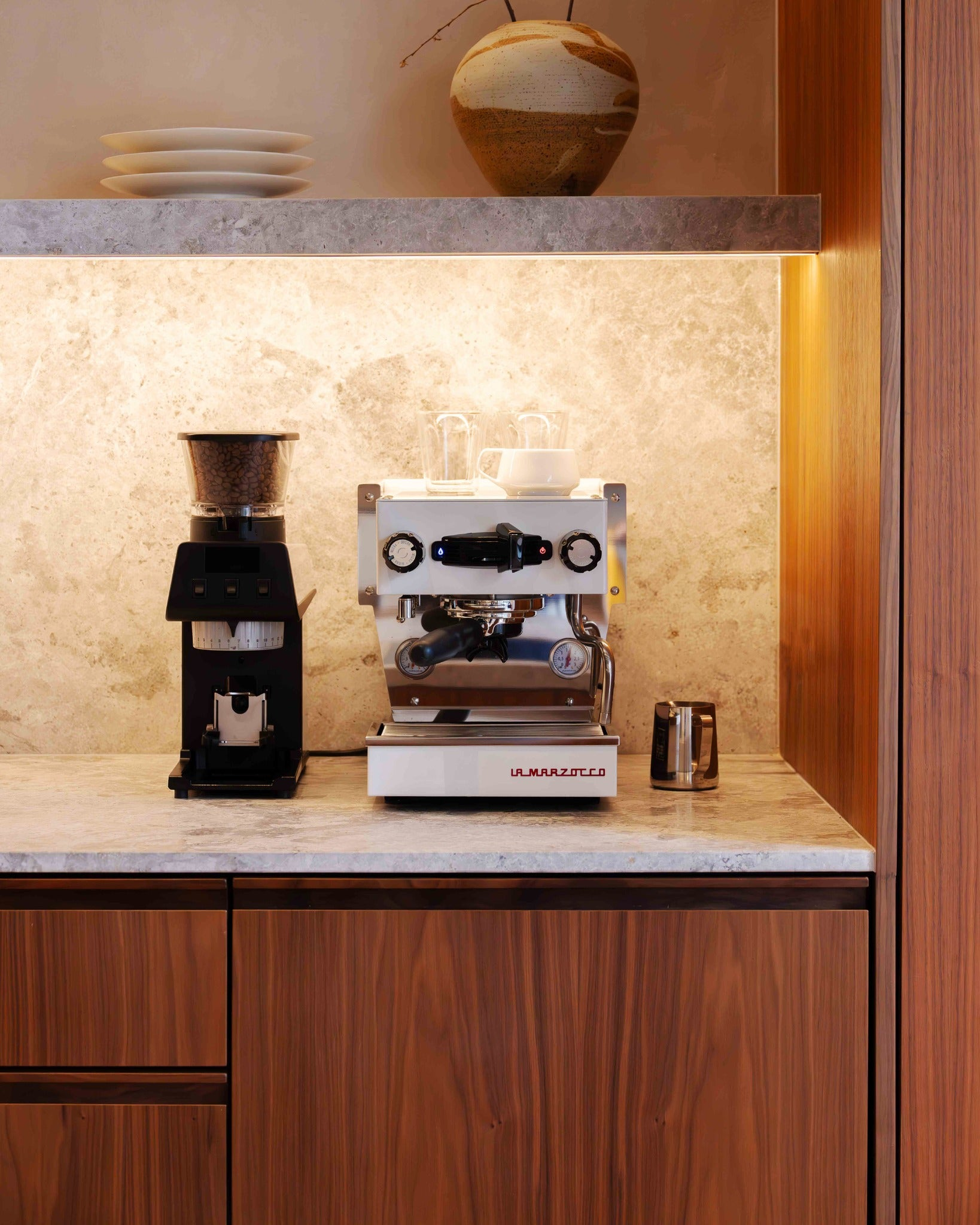 la marzocco micra with pico grinder